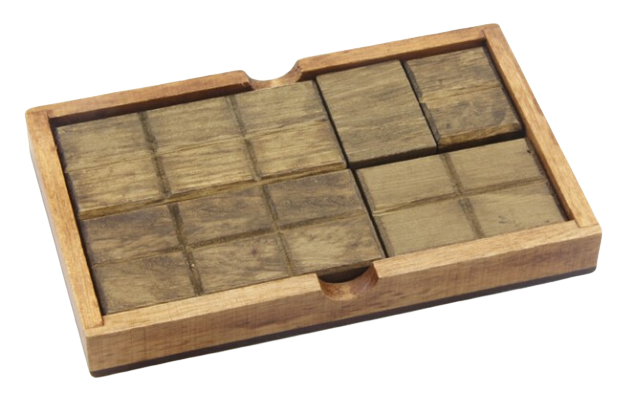 Vue des pièces du puzzle tablette de chocolat non assemblées
