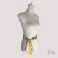Vue d'ensemble de la ceinture foulard, tissu fluide et coloré