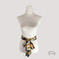 Vue d'ensemble de la ceinture foulard aux couleurs vives