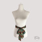 Vue d'ensemble de la ceinture foulard verte fluide