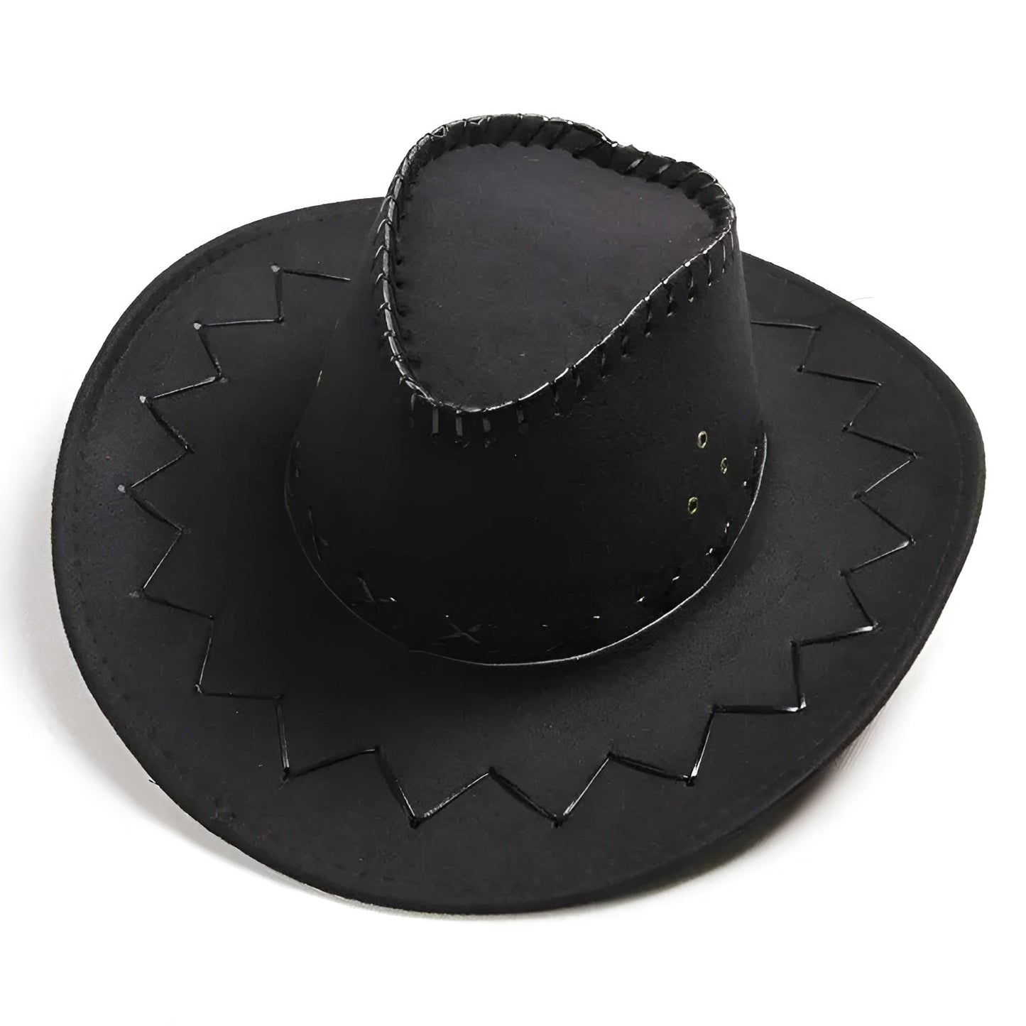 Chapeau cowboy Arizona sur fond blanc uni