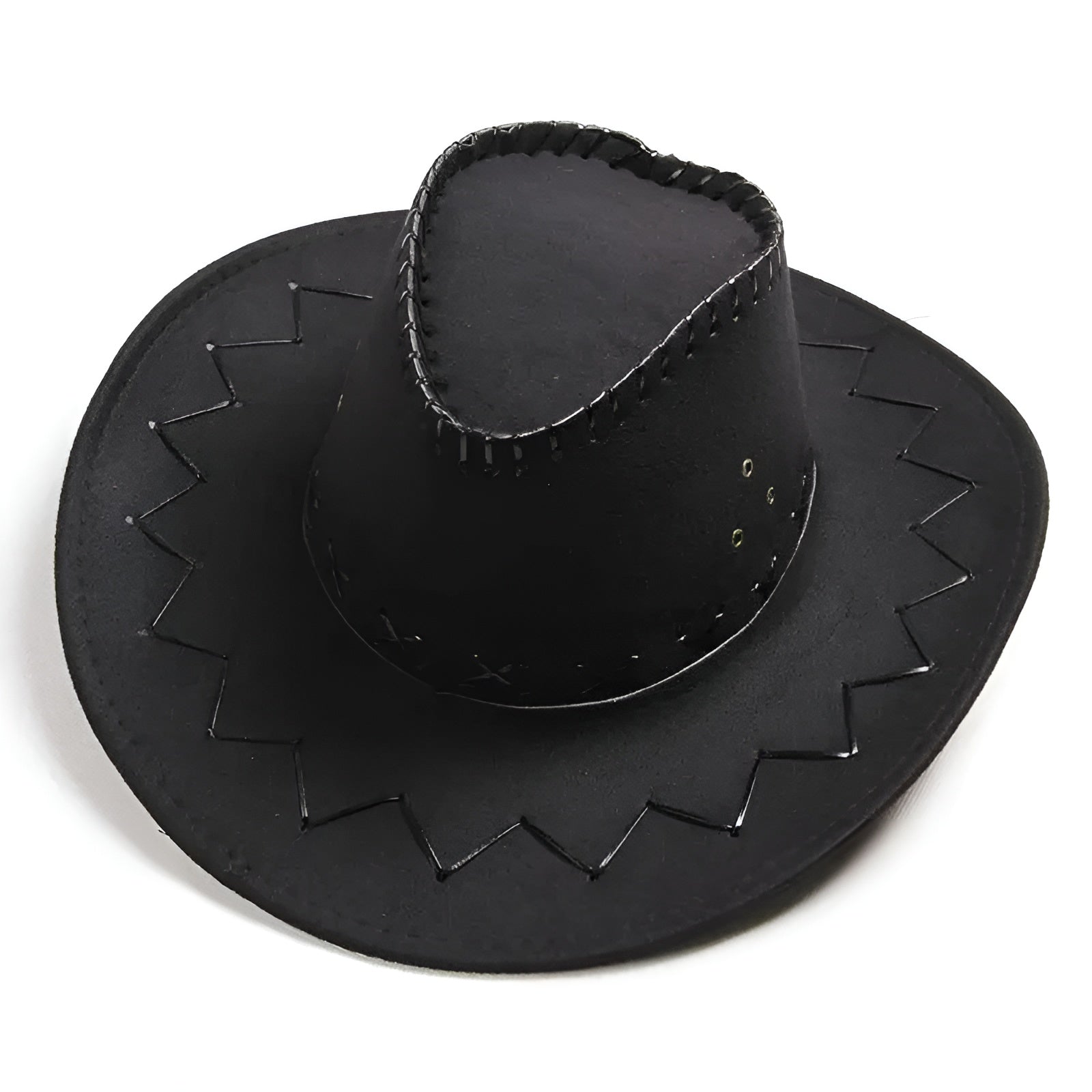 Chapeau cowboy Arizona sur fond blanc uni