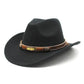 Chapeau cowboy Maverick avec large bordure et détails