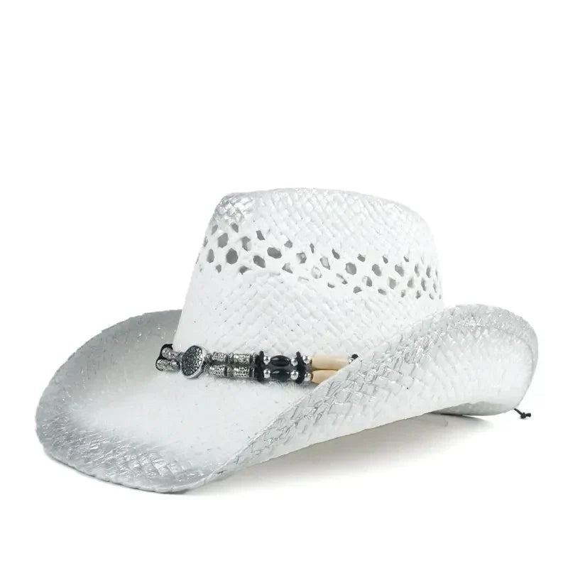 Chapeau cowboy en cuir avec texture visible