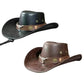 Chapeau cowboy en feutre de laine sur fond blanc