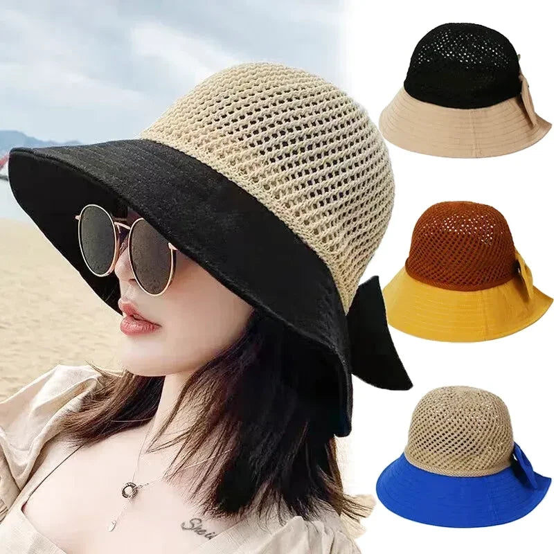 Femme portant un chapeau de paille dans un champ ensoleillé