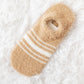 Chaussettes beiges en Pilou Pilou avec contours blancs