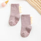 Chaussettes pour bébé en molleton, coloris pastel variés