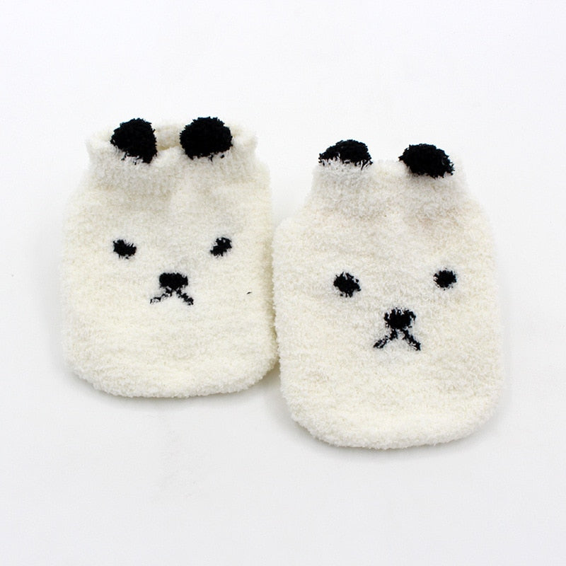 Chaussettes bébé en Pilou Pilou avec motif panda