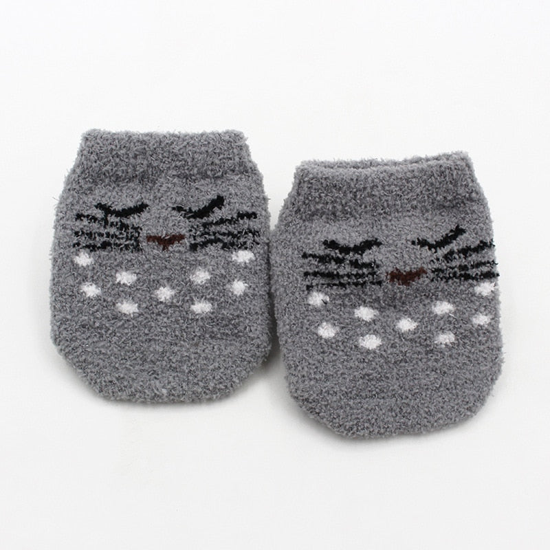 Chaussettes bébé en polyester doux, motif ludique