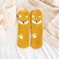 Gros plan sur motif renard des chaussettes Pilou Pilou