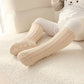 Chaussettes polaires enfant, vue de côté, couleur bleue
