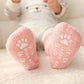 Gros plan sur la texture douce des chaussettes polaires