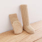 Chaussettes polaires enfant, détail des points antidérapants