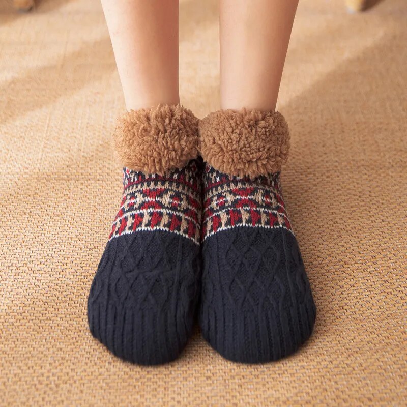 Gros plan sur la texture douce des chaussettes Pilou Pilou