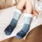 Gros plan sur la texture douce des chaussettes Pilou Pilou