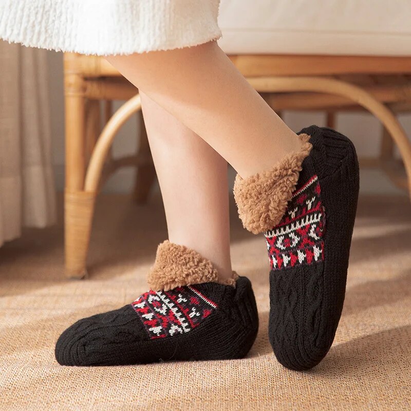 Gros plan sur la doublure douce des chaussettes Pilou Pilou