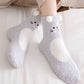 Chaussettes confortables avec motif chat, idéales pour cocooning