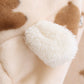 Motifs ludiques de lamas sur fond beige clair