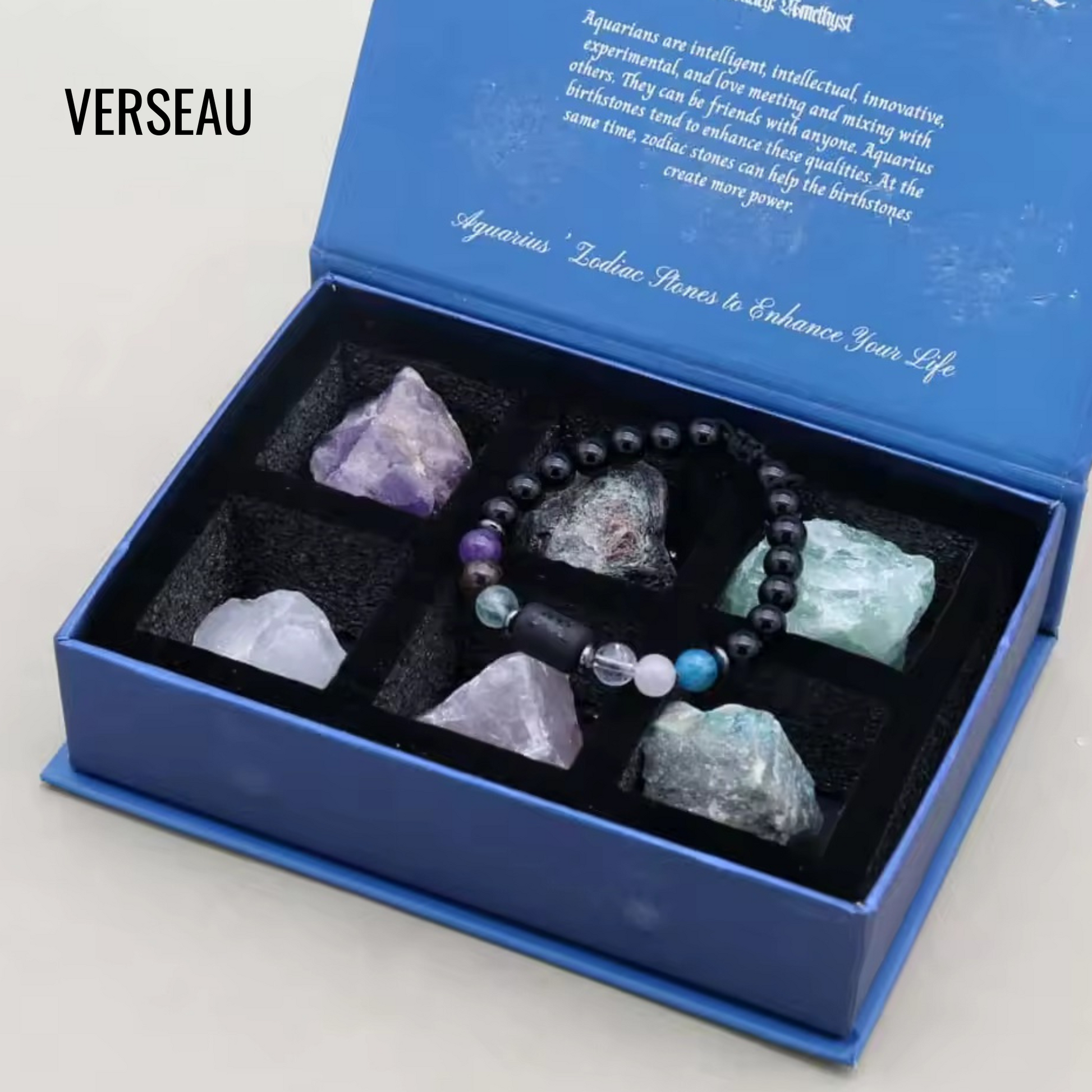Coffret Astrologique Pierres Naturelles coffret astrologique bracelet pierres vue latérale vue 25