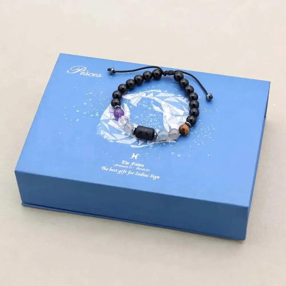 Coffret Astrologique Pierres Naturelles coffret astrologique bracelet pierres vue de face vue 14