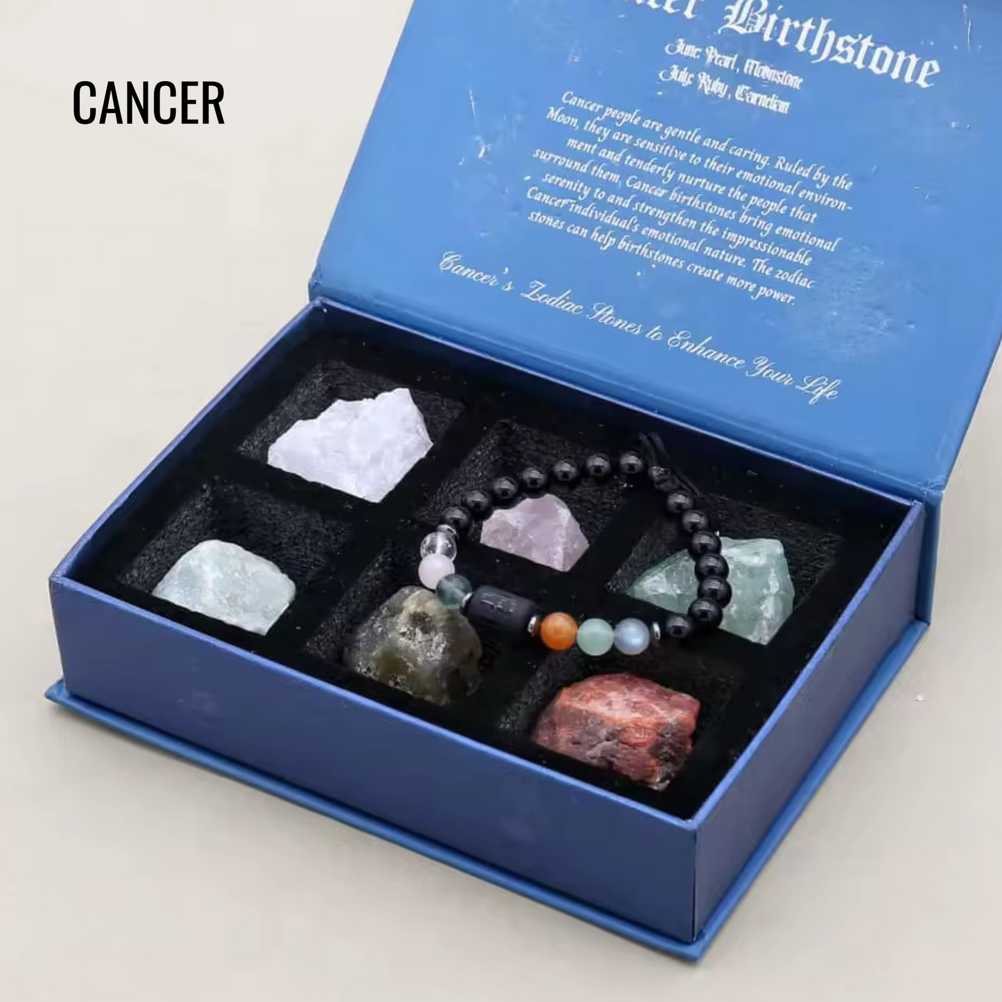 Coffret Astrologique Pierres Naturelles coffret astrologique bracelet pierres vue de détail vue 21