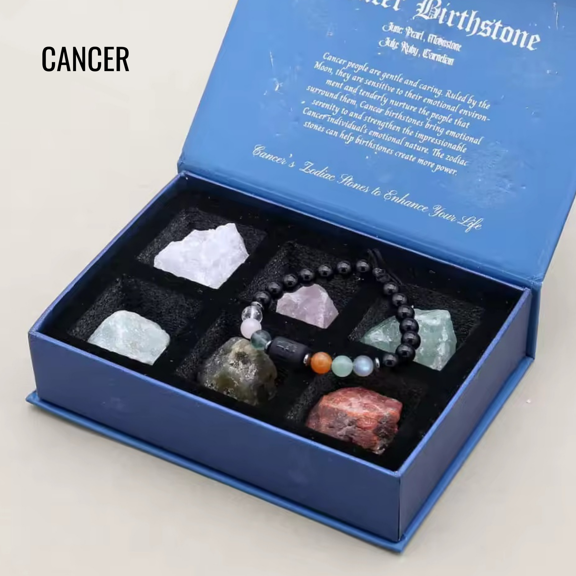 Coffret Astrologique Pierres Naturelles coffret astrologique bracelet pierres vue de détail vue 21