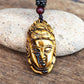 Collier avec pendentif Guanyin, cordon ajustable noir