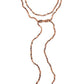 Collier en agate avec pompons, vue de face