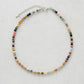 Collier de perles avec chaînette d'extension argentée