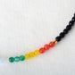 Vue latérale du collier montrant les différentes pierres