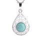 Vue d'ensemble du collier goutte et sa chaîne ajustable