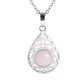 Pendentif goutte avec pierre aventurine verte porte-bonheur
