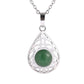 Collier goutte avec pierre obsidienne pour ancrage