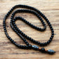 Collier en hématite avec perles noires mates de 8 mm