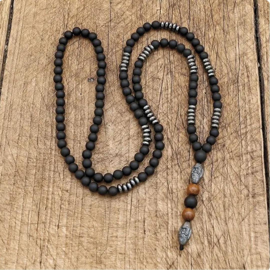 Collier élégant en hématite pour vitalité et protection