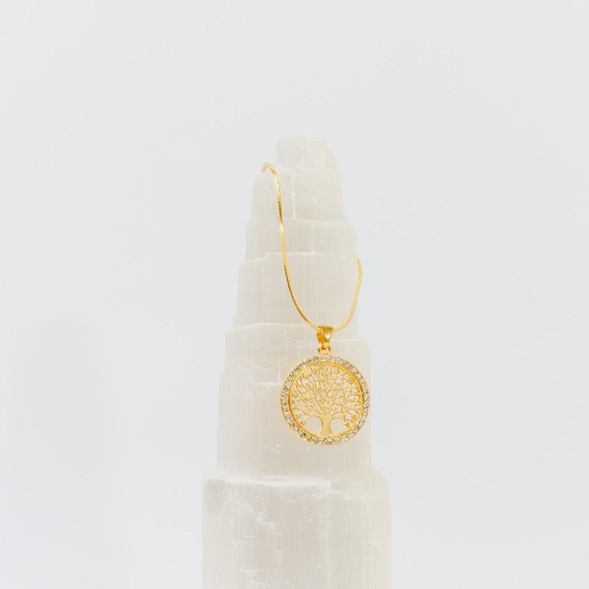 Collier Arbre de Vie en version or rose