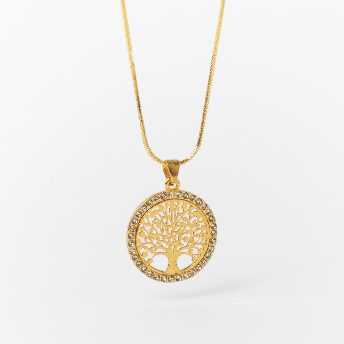 Vue d'ensemble du collier et pendentif