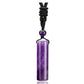 Collier tube en pierre, cordon tissé et perle assortie