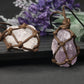 Collier en cristal blanc, longueur ajustable, sur fond neutre