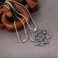 Collier avec pendentif mandala, lotus et symbole Om