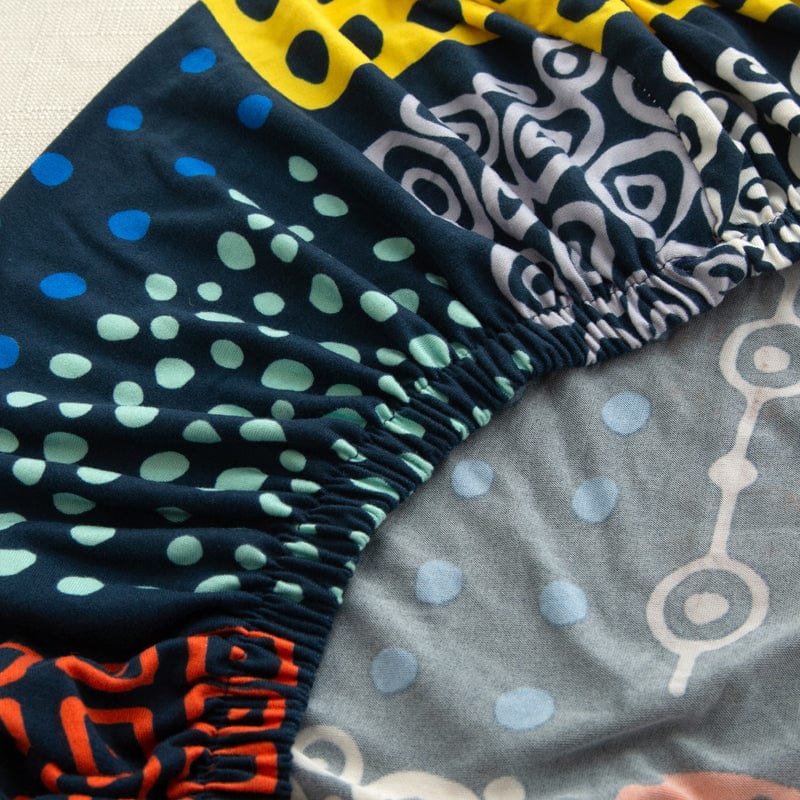 Vue d'ensemble d'une housse de coussin à motifs animaliers