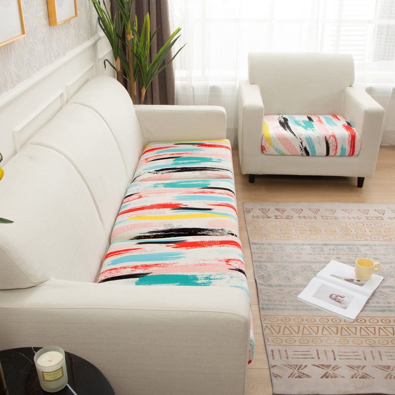 Détail du tissu extensible et lavable de la housse