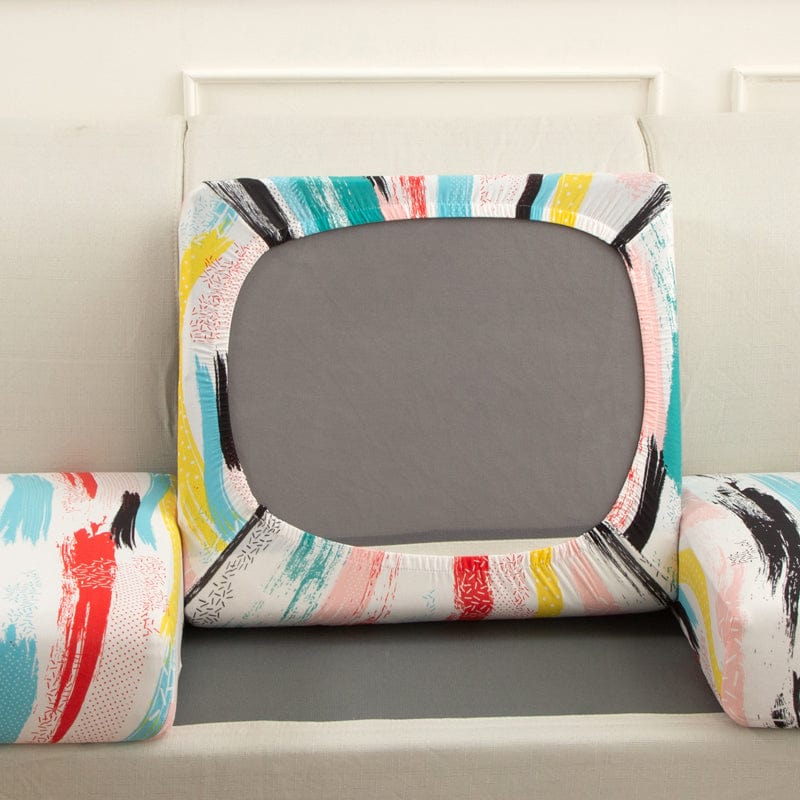 Gros plan sur le tissu doux et extensible de la housse