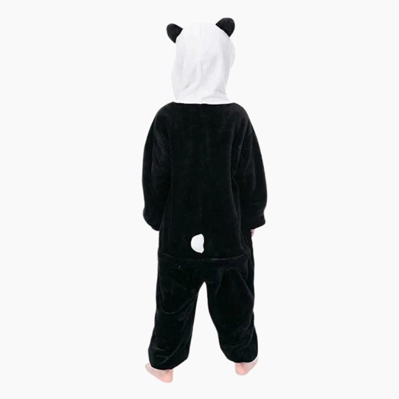 Combinaison panda polaire avec capuche oreilles garçon