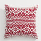 Coussin décoratif sur chaise, ambiance chaleureuse de Noël