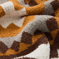 Texture douce du plaid en gros plan