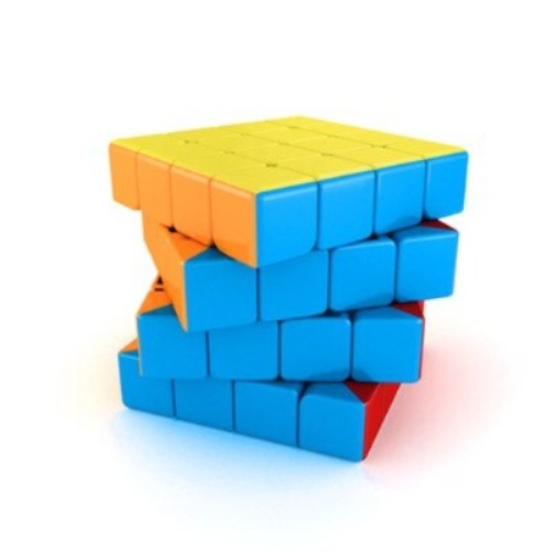 Gros plan sur un cube 4x4, mettant en avant sa texture lisse