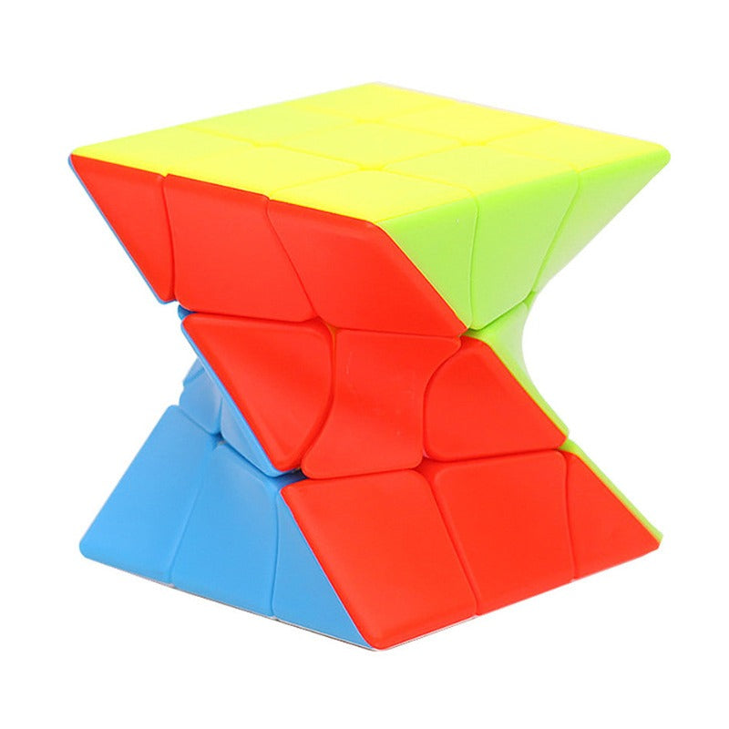 Cube torsion en rotation, illustrant sa difficulté spatiale