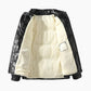 Doudoune noire femme avec intérieur polaire vue de face
